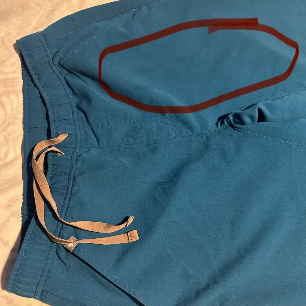 Figs Teal Scrub Mens joggers Set size top XS pants S